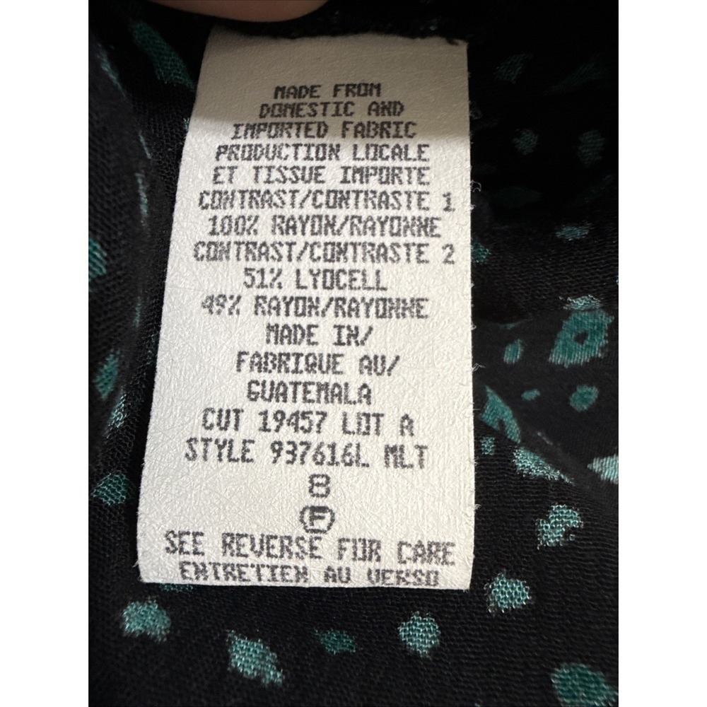 Vtg CAROLE LITTLE Dress Womens 8 Maxi‎ Art to Wear Faux Bolero 90s Boho Western - Picture 12 of 16